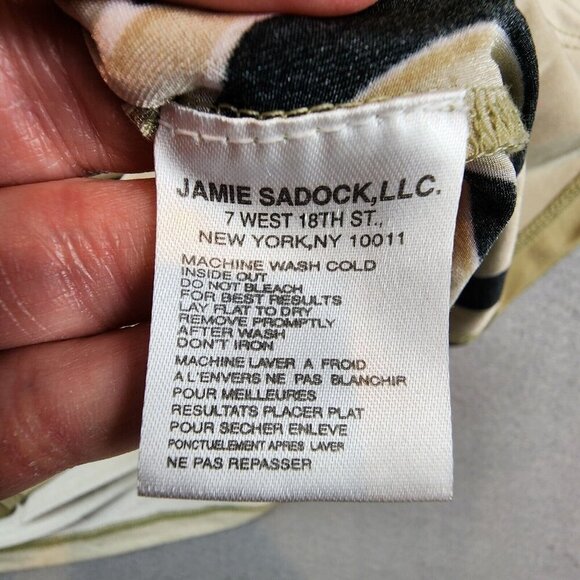 JAMIE SADOCK $105 Stretch Tiger Striped Golf Athletic Top Preppy Wmns Size Large - Picture 7 of 10
